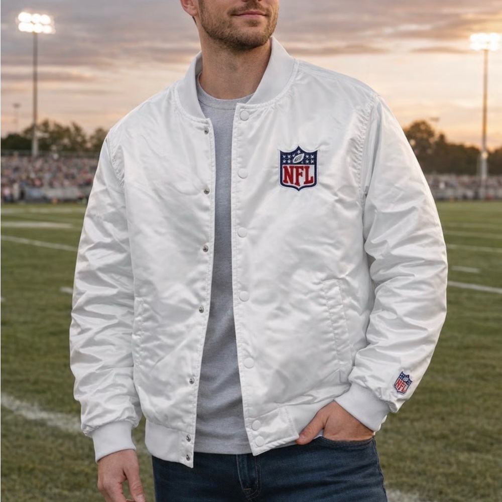 White NFL Bomber Jacket
